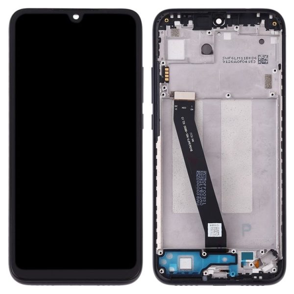 TFT LCD Screen for Xiaomi Redmi 7 Digitizer Full Assembly with Frame (Black) - Image 3