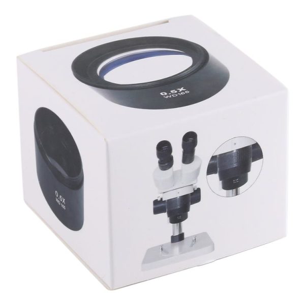 Stereo Microscopes Auxiliary Objective Lens Barlow Lens Magnifier 0.5X WD165 - Image 7