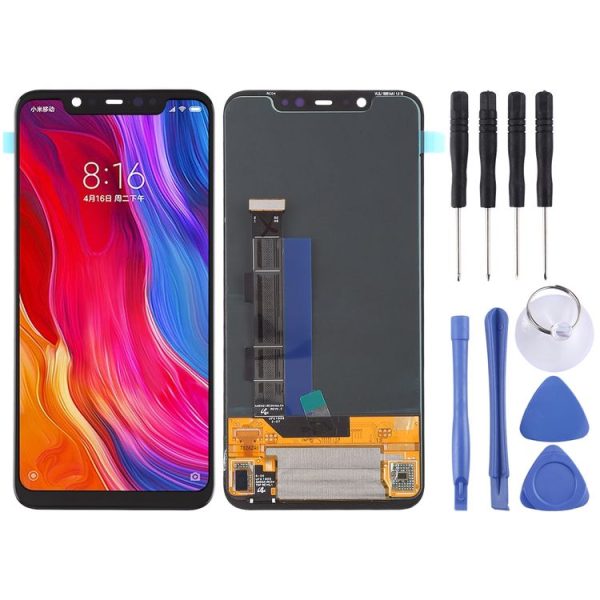OEM OLED LCD Screen and Digitizer Full Assembly for Xiaomi Mi 8 (Black)