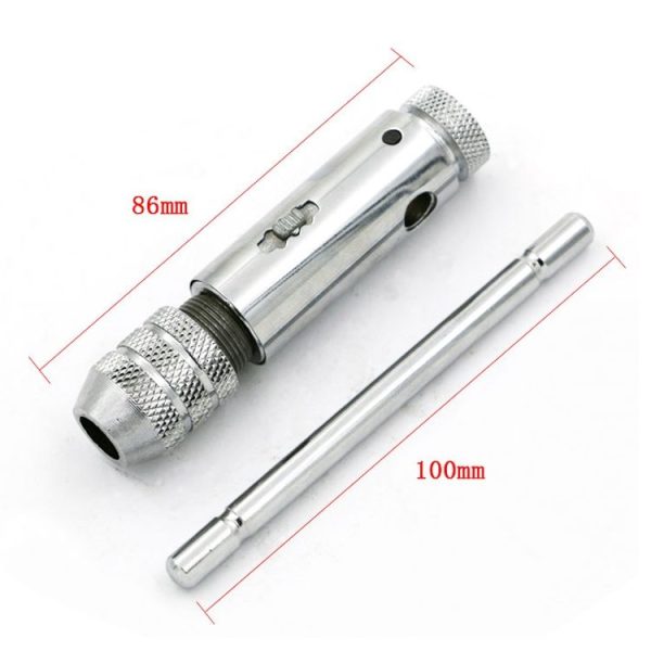 M3-M8 Adjustable Ratchet Tap Wrench and Hand Tapping Accessories - Image 4