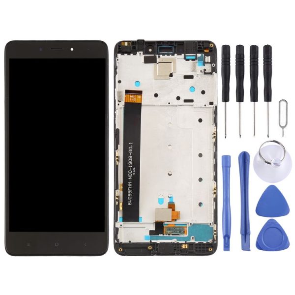 TFT LCD Screen for Xiaomi Redmi Note 4 Digitizer Full Assembly with Frame (Black) - Image 2