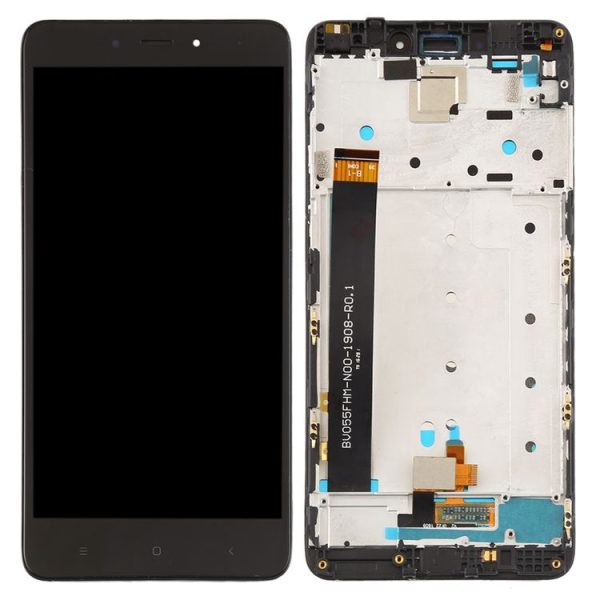 TFT LCD Screen for Xiaomi Redmi Note 4 Digitizer Full Assembly with Frame (Black) - Image 3