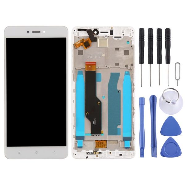TFT LCD Screen for Xiaomi Redmi Note 4X Digitizer Full Assembly with Frame (White) - Image 2