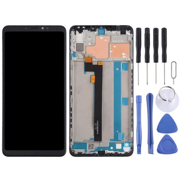 TFT LCD Screen for Xiaomi Mi Max 3 Digitizer Full Assembly with Frame (Black) - Image 2