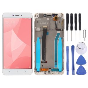 TFT LCD Screen for Xiaomi Redmi 4X Digitizer Full Assembly with Frame (White)