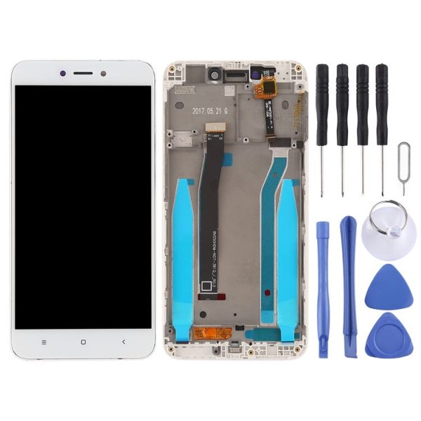 TFT LCD Screen for Xiaomi Redmi 4X Digitizer Full Assembly with Frame (White) - Image 2