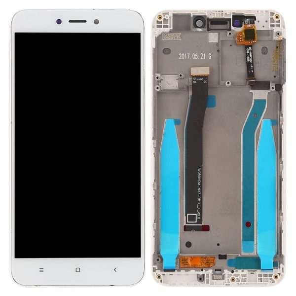 TFT LCD Screen for Xiaomi Redmi 4X Digitizer Full Assembly with Frame (White) - Image 3