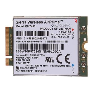 EM7455 Sierra Wireless FDD / TDD LTE Cat6 4G Module, 4G CARD for Lenovo laptop ThinkPad P50 P50S P40 Yoga L460 T460 T460P T460S