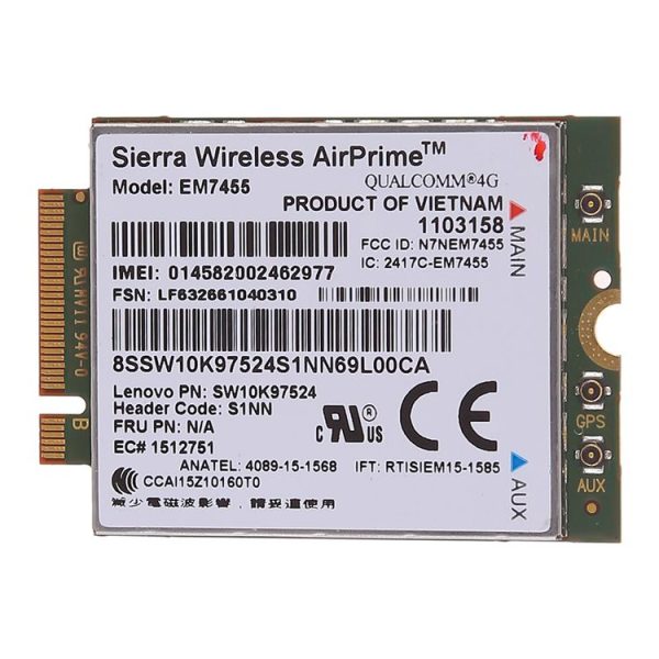 EM7455 Sierra Wireless FDD / TDD LTE Cat6 4G Module, 4G CARD for Lenovo laptop ThinkPad P50 P50S P40 Yoga L460 T460 T460P T460S - Image 2