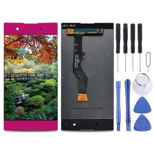 Original LCD Screen for Sony Xperia XA1 Plus with Digitizer Full Assembly (Pink)