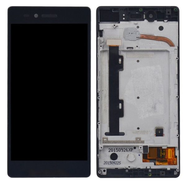 OEM LCD Screen for Lenovo Vibe Shot / Z90 Digitizer Full Assembly with Frame (Black) - Image 3