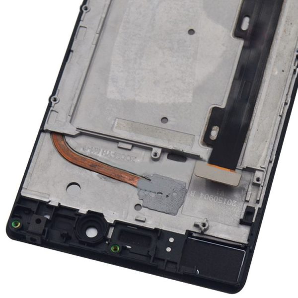 OEM LCD Screen for Lenovo Vibe Shot / Z90 Digitizer Full Assembly with Frame (Black) - Image 4