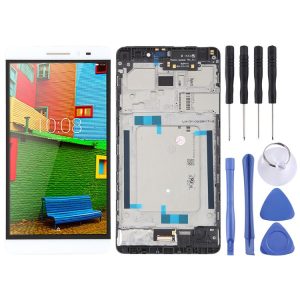 OEM LCD Screen for Lenovo PHAB Plus PB1-770 PB1-770N PB1-770M Digitizer Full Assembly with Frame (White)