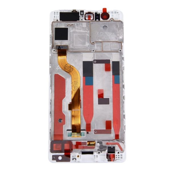OEM LCD Screen for Huawei P9 Standard Version Digitizer Full Assembly with Frame (White) - Image 3