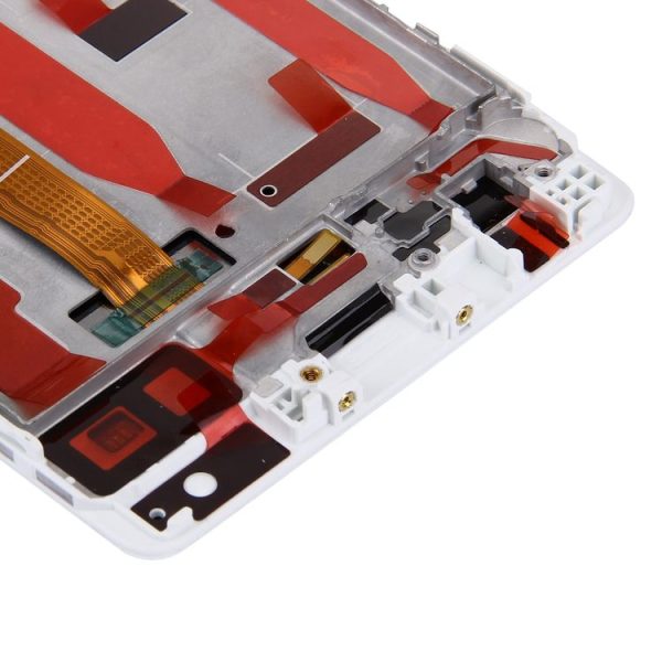 OEM LCD Screen for Huawei P9 Standard Version Digitizer Full Assembly with Frame (White) - Image 6