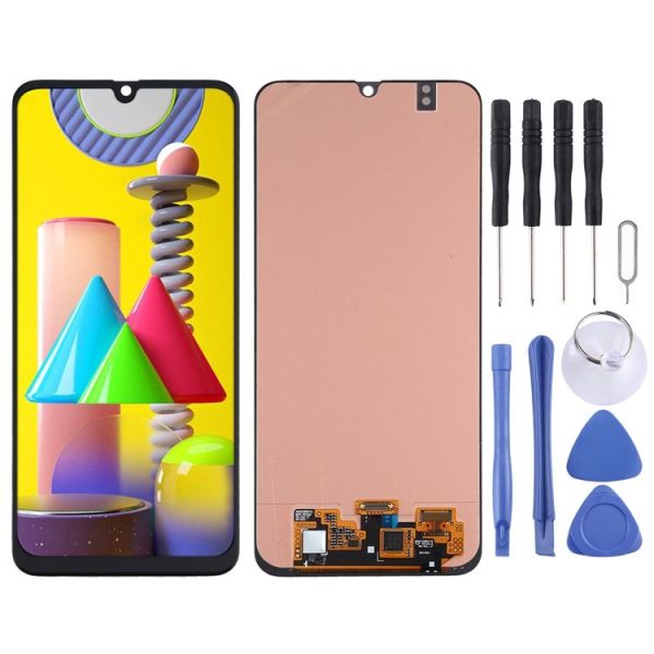 Super AMOLED LCD Screen for Samsung Galaxy M31 / Galaxy M31 Prime with Digitizer Full Assembly (Black)