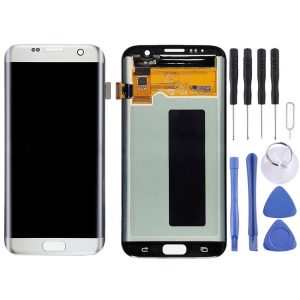 Original LCD Display + Touch Panel for Galaxy S7 Edge / G9350 / G935F / G935A / G935V, G935FD, G935W8, G935T, G935U (Silver)