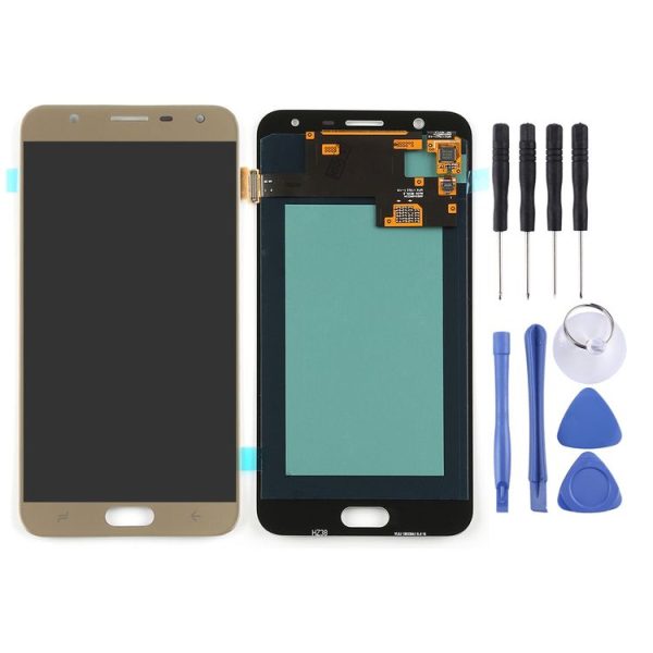 Original Super AMOLED LCD Screen for Galaxy J7 Duo / J720 with Digitizer Full Assembly (Gold) - Image 2