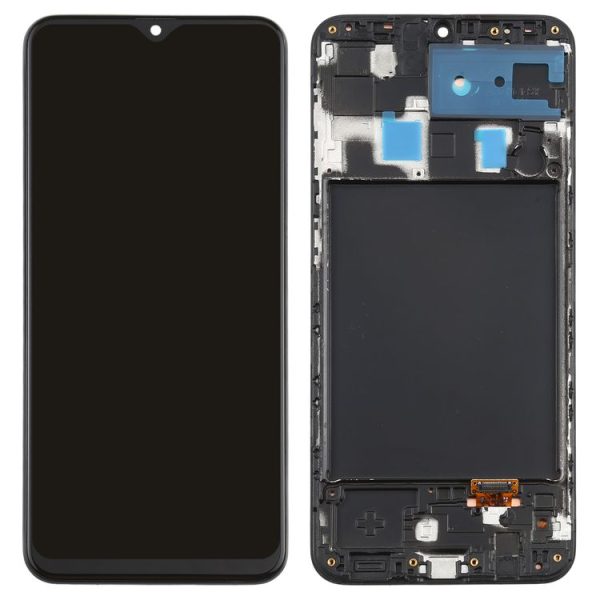 Original Super AMOLED LCD Screen for Galaxy A20 Digitizer Full Assembly with Frame - Image 3