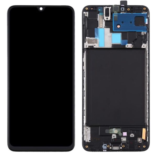 Original Super AMOLED LCD Screen for Galaxy A70 Digitizer Full Assembly with Frame - Image 3