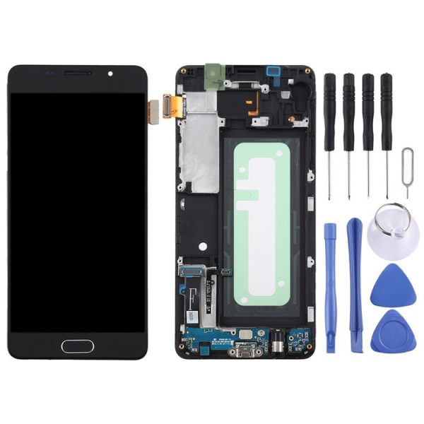 TFT LCD Screen for Galaxy A5 (2016) / A510F Digitizer Full Assembly with Frame (Black) - Image 2