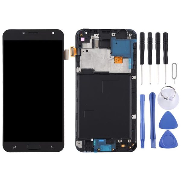TFT LCD Screen for Galaxy J4 J400F / DS Digitizer Full Assembly with Frame (Black) - Image 2