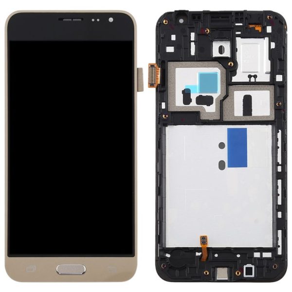 TFT LCD Screen for Galaxy J3 (2016) / J320F Digitizer Full Assembly with Frame (Gold) - Image 3