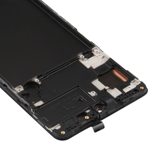 Original Super AMOLED LCD Screen for Galaxy A71 Digitizer Full Assembly with Frame (Black) - Image 4