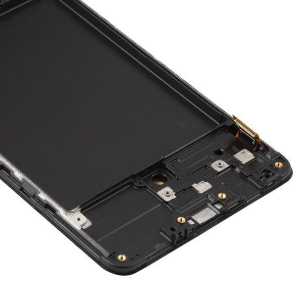 Original Super AMOLED LCD Screen for Galaxy A71 Digitizer Full Assembly with Frame (Black) - Image 5