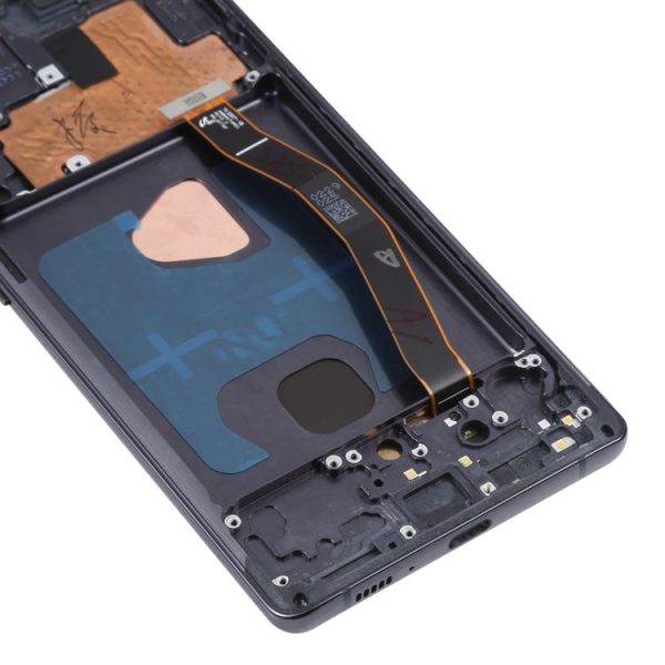 Original Super AMOLED Material LCD Screen and Digitizer Full Assembly with Frame for Galaxy S10 Lite (Black) - Image 4