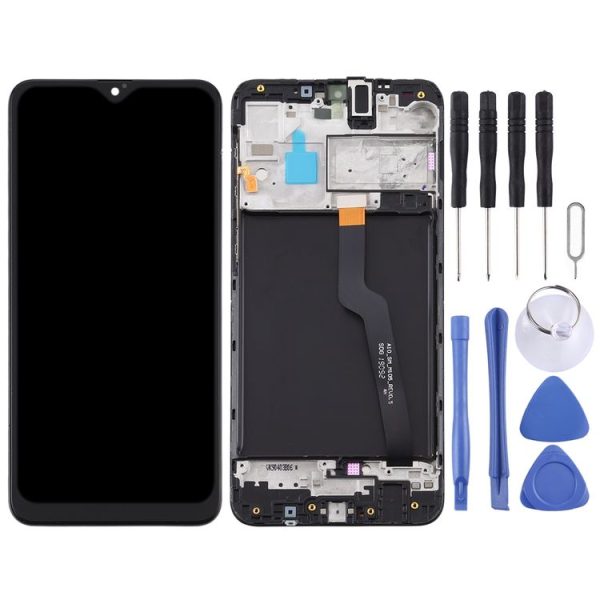 OEM LCD Screen for Samsung Galaxy A10 / SM-A105F (Single Card Version) Digitizer Full Assembly with Frame (Black) - Image 2