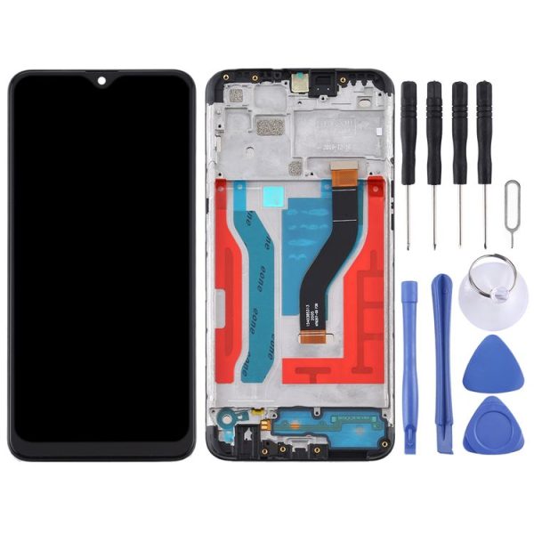 OEM LCD Screen for Samsung Galaxy A10s Digitizer Full Assembly with Frame (Black) - Image 2
