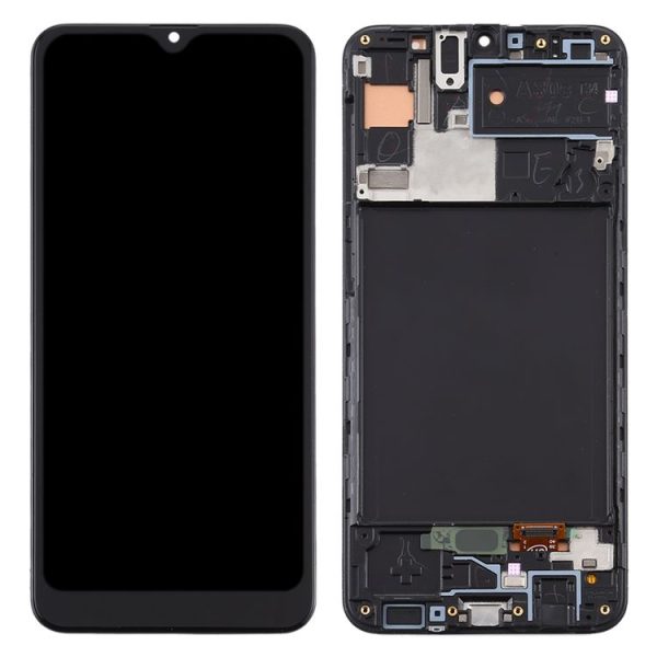 TFT LCD Screen for Samsung Galaxy A30s Digitizer Full Assembly with Frame (Black) - Image 3