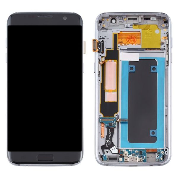 OLED LCD Screen for Samsung Galaxy S7 Edge / SM-G935F Digitizer Full Assembly with Frame (Black) - Image 3