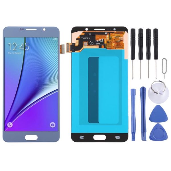 5.5 inch OLED LCD Screen for Samsung Galaxy Note 5 with Digitizer Full Assembly (Baby Blue)