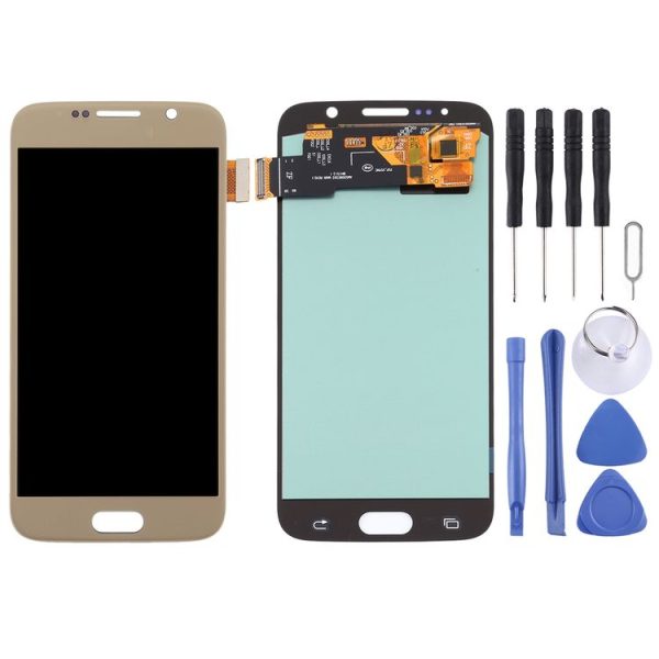 OLED LCD Screen for Samsung Galaxy S6 with Digitizer Full Assembly (Gold) - Image 2