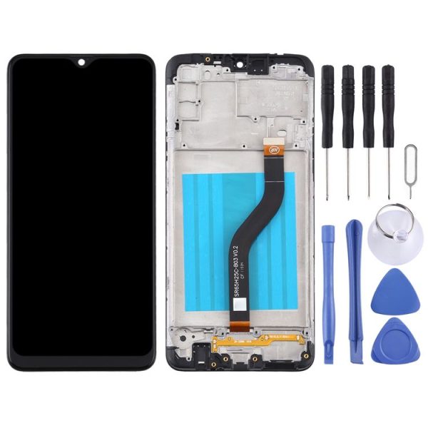 OEM LCD Screen for Samsung Galaxy A20s Digitizer Full Assembly with Frame (Black) - Image 2