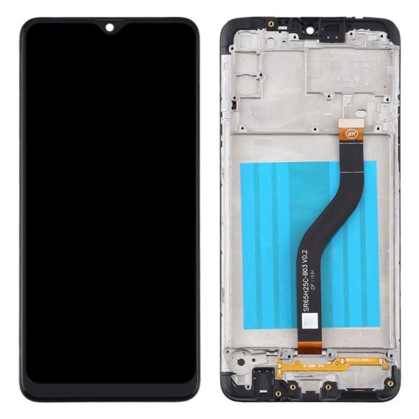 OEM LCD Screen for Samsung Galaxy A20s Digitizer Full Assembly with Frame (Black) - Image 3