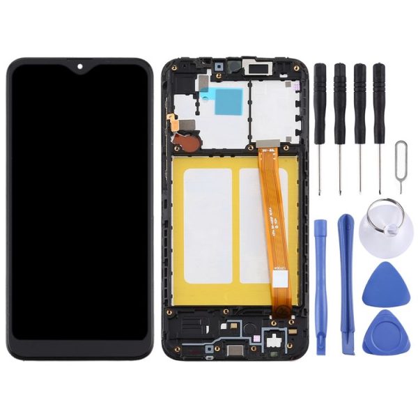 TFT LCD Screen for Samsung Galaxy A20e Digitizer Full Assembly with Frame (Black) - Image 2