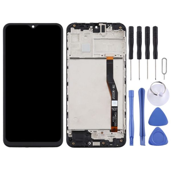 TFT LCD Screen for Samsung Galaxy M20 Digitizer Full Assembly with Frame (Black) - Image 2