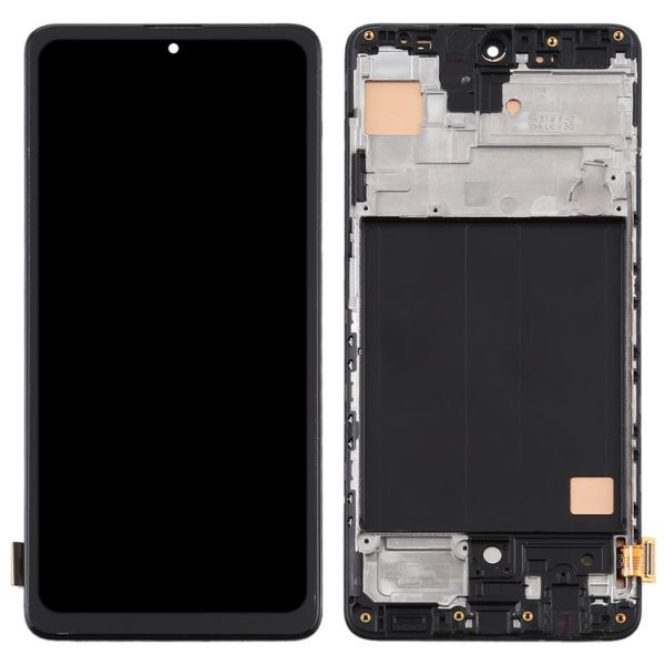 TFT Material LCD Screen and Digitizer Full Assembly With Frame, Not Supporting Fingerprint Identification for Samsung Galaxy A51 4G (Black) - Image 3