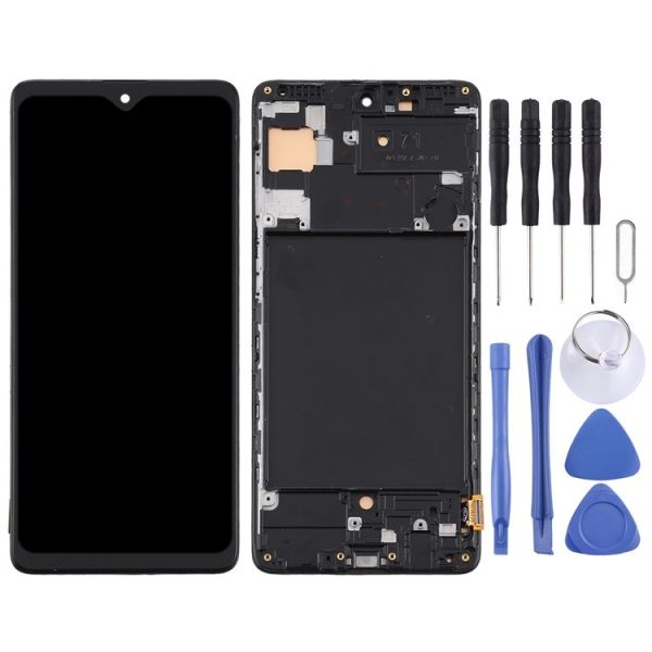 TFT Material LCD Screen and Digitizer Full Assembly With Frame (Not Supporting Fingerprint Identification) for Samsung Galaxy A71 / SM-A715 (Black) - Image 2