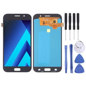 OLED LCD Screen for Galaxy A7 (2017), A720F, A720F / DS with Digitizer Full Assembly (Black)