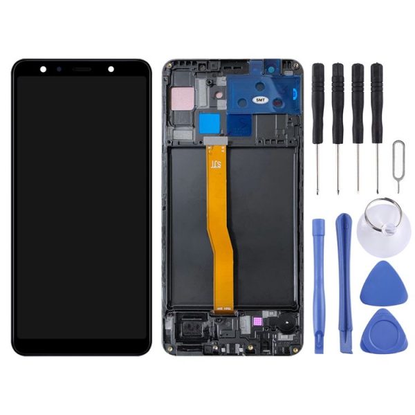 Original LCD Screen for Samsung Galaxy A7 (2018) SM-A750 With Digitizer Full Assembly With Frame - Image 2
