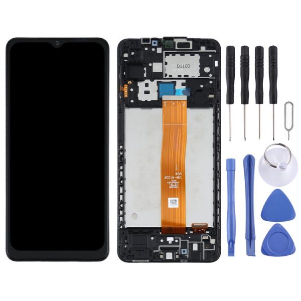Original LCD Screen for Samsung Galaxy A12 4G SM-A125F Digitizer Full Assembly with Frame - Image 2