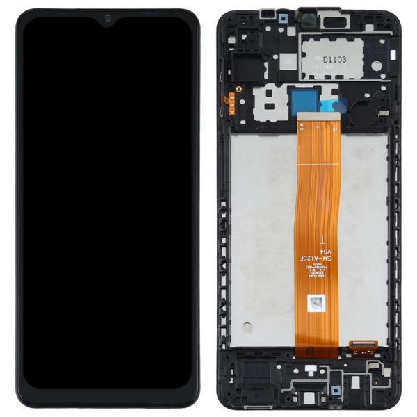 Original LCD Screen for Samsung Galaxy A12 4G SM-A125F Digitizer Full Assembly with Frame - Image 3