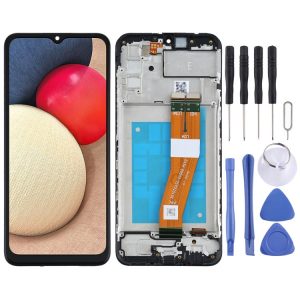 Original LCD Screen for Samsung Galaxy A02s SM-A025F (GE Version) Digitizer Full Assembly with Frame