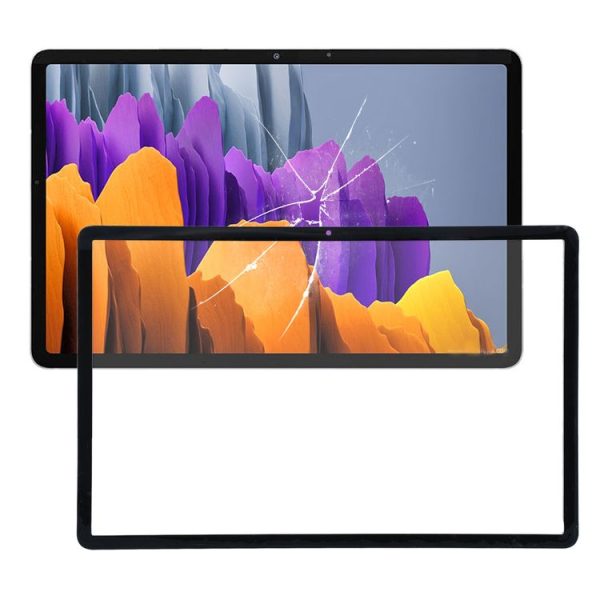 Samsung Galaxy Tab S7 SM-T870 Front Screen Outer Glass Lens (Black)