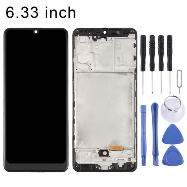 OLED LCD Screen for Samsung Galaxy A31 SM-A315 (6.33 inch) With Digitizer Full Assembly with Frame (Black) - Image 2