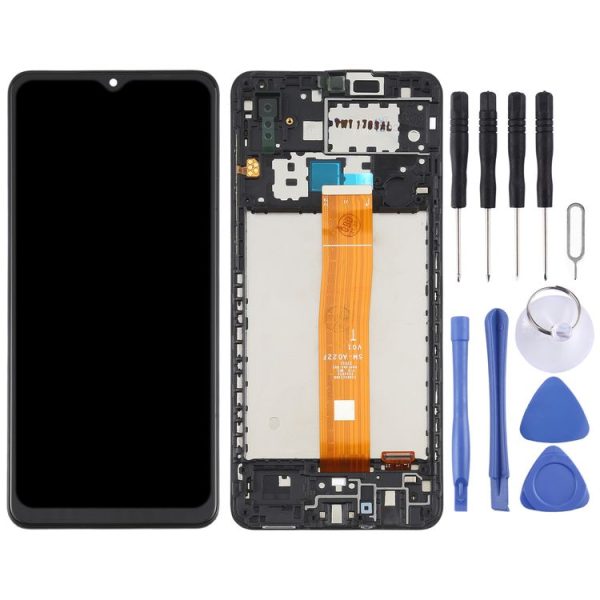 Original LCD Screen for Samsung Galaxy A02 SM-A022 Digitizer Full Assembly with Frame - Image 2